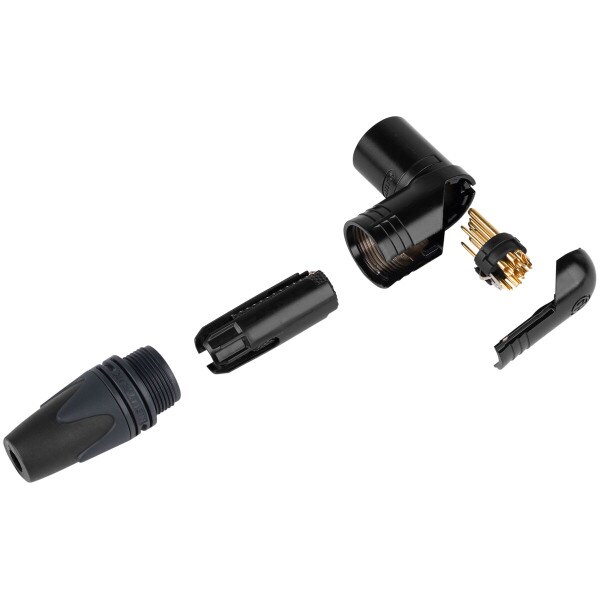Main product image for Neutrik NC10MRX-14-B Male 10-Pin XLR Right Angle Ca 092-1835